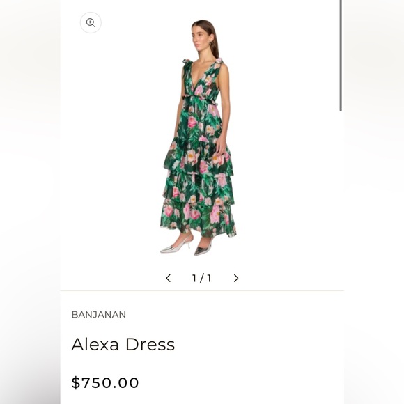 Christy Lynn Alexa Floral Dress in Camellia Garden $750 sz XS - Picture 2 of 7